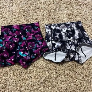 Lululemon floral spanks size 2